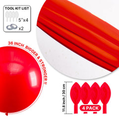 PartyWoo red theme decor ideas for festive events
