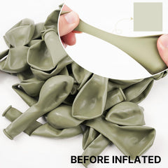PartyWoo sage green 12-inch balloons ideal for balloon garlands.