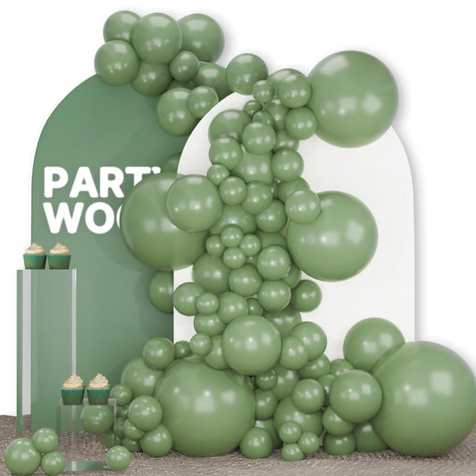 PartyWoo Sage Green 18inch balloons for bold arches and long-lasting decor.