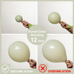 PartyWoo sage green 5-inch balloons perfect for filler accents.