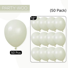 PartyWoo Sage Green Balloons for engagement and anniversary celebrations.