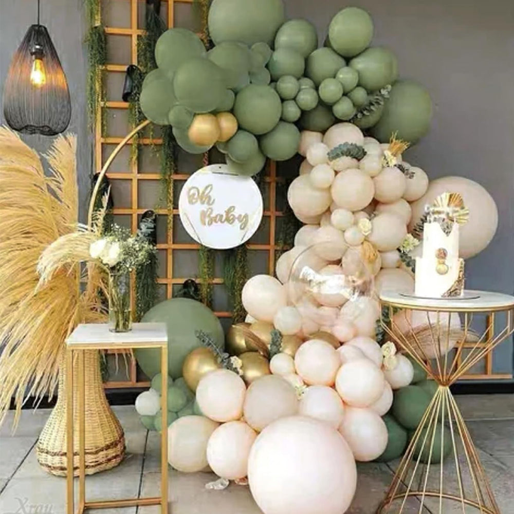 PartyWoo Sage Green decor set at an event demonstrates versatile use.