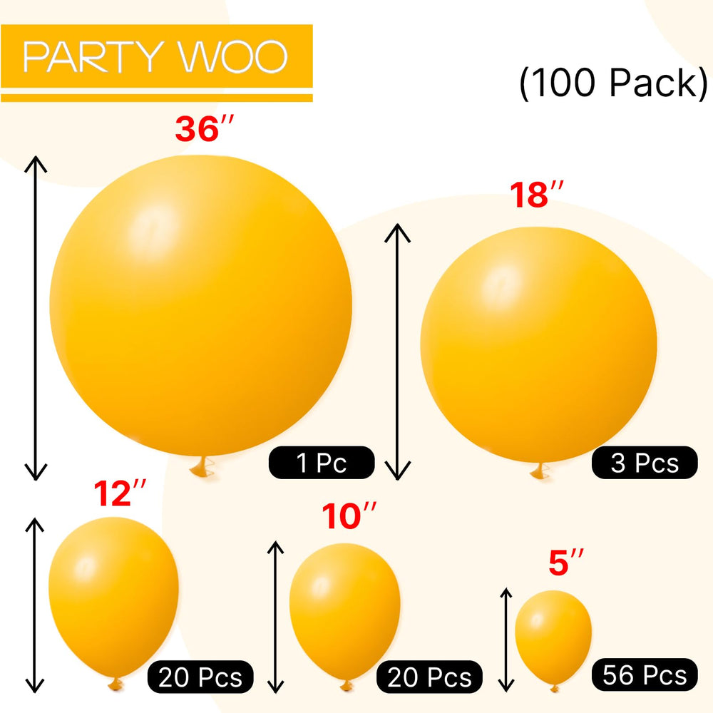PartyWoo sunflower-themed decor pairs with yellow balloons for seasonal celebrations.