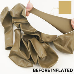 PartyWoo tan 12-inch balloons pack for versatile garlands and decorations