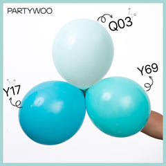 PartyWoo teal balloon garland arch supplies for elegant ceremonies