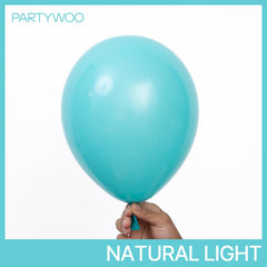 PartyWoo teal balloons arch garland setup for celebrations.