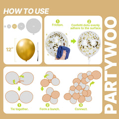 PartyWoo thick latex balloons stay full longer.