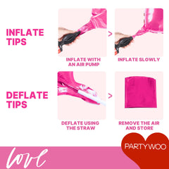 PartyWoo easy inflate and reuse with a standard pump for fast decorating