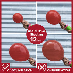 PartyWoo burgundy balloons add dramatic color to wedding or birthday celebrations.