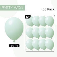 PartyWoo green latex balloons for gender reveal celebrations