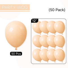 PartyWoo wedding decor ideas with nude balloons for soft color stories.