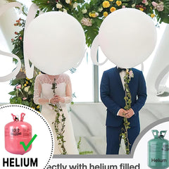 PartyWoo wedding decor with white balloons for chic, timeless ambiance.
