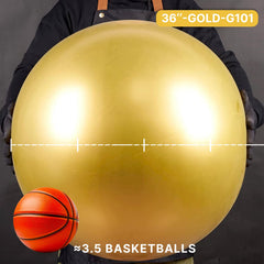 PartyWoo white 5-inch balloons four-pack to complement the gold theme.