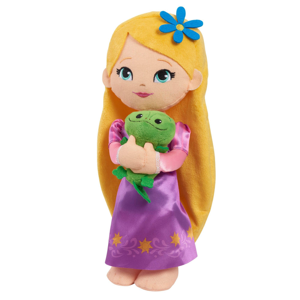 Pascal the chameleon mini plush complimenting Rapunzel.