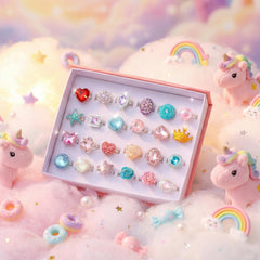 PASEMM colorful ring designs featuring starfish, diamonds, and crowns for imaginative play.