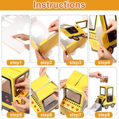 Pasimy construction vehicle cards variety for engaging classroom exchanges