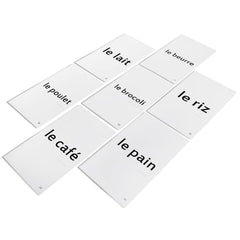 Pat's Flash Cards family cards model daily scenes for French language learning