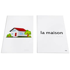 Pat's Flash Cards food cards showcase vivid scenes for visual French vocabulary practice
