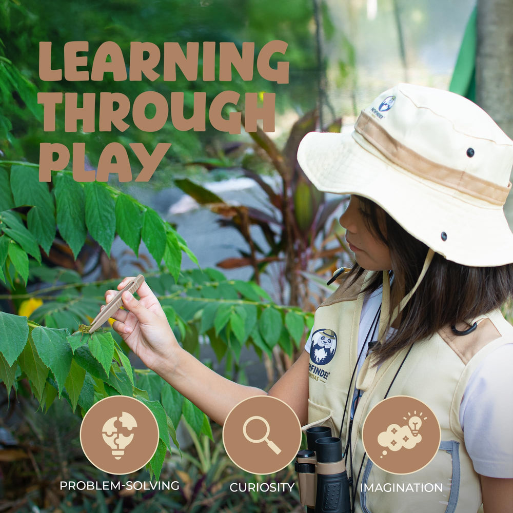 PATHFINDER PANDAS explorer hat protects curious kids in sunlit adventures
