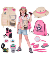 Pathfinder Pandas Kids Explorer Vest for imaginative outdoor play and role-play adventures.