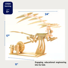 Pathfinders Leonardo da Vinci Ornithopter desk toy sparks curiosity and engineering exploration.