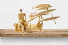 Pathfinders Leonardo da Vinci Ornithopter flight test encouraging experimentation and learning.
