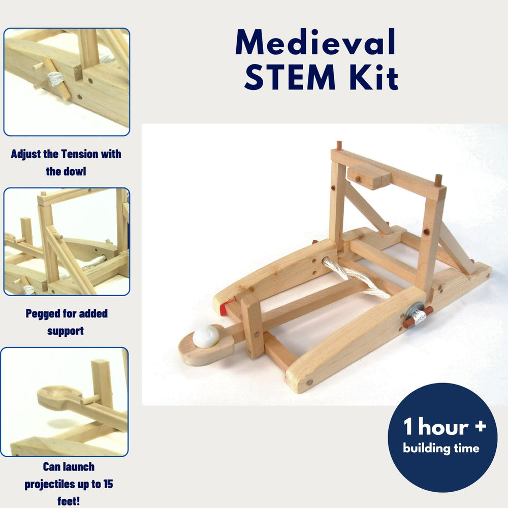 Pathfinders medieval design in precision-cut wood fits authentic siege engine aesthetics