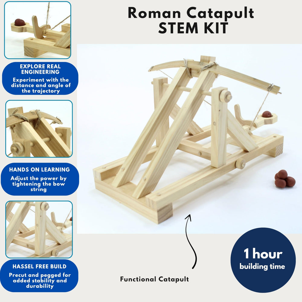 Pathfinders Roman Catapult demonstration shows interactive learning in action.