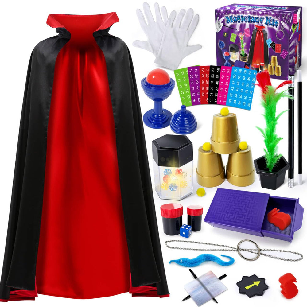 PATIFEED Magic Kit with cups and balls for beginner magic demonstrations.