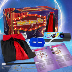 PATIFEED Magic Kit kid performing, captures the excitement of a home magic show.