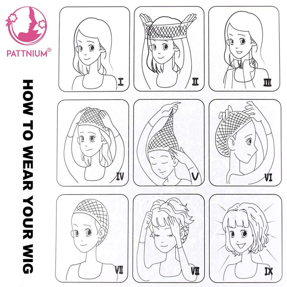 PATTNIUM kids wig, adjustable cap, one size fits most.