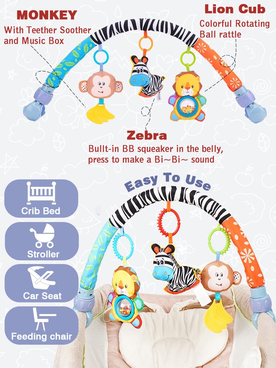 Pau1Hami1ton Lion Ball Rattle engages vision and fine motor skills.