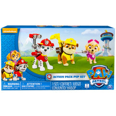 Paw Patrol Action Pack Pups Skye transforms to reveal wing tools for aerial rescues.