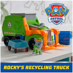 Paw Patrol recycling truck with bin ready for pretend loading and sorting.