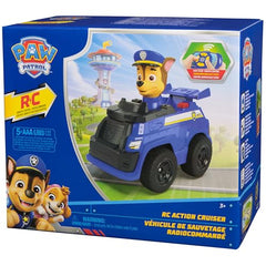 PAW Patrol Chase RC Action Cruiser rear view highlighting compact design for indoor use