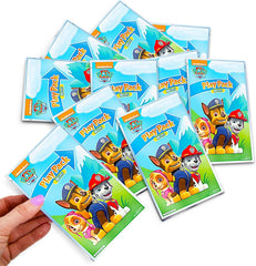 Paw Patrol coloring utensils included for easy art on the go.