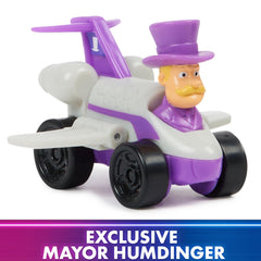 Exclusive Mayor Humdinger race car from PAW Patrol Mighty Movie set for collectability