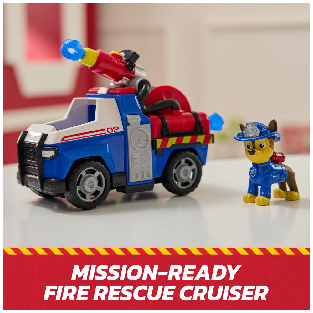Chase action figure included for interactive rescue play.