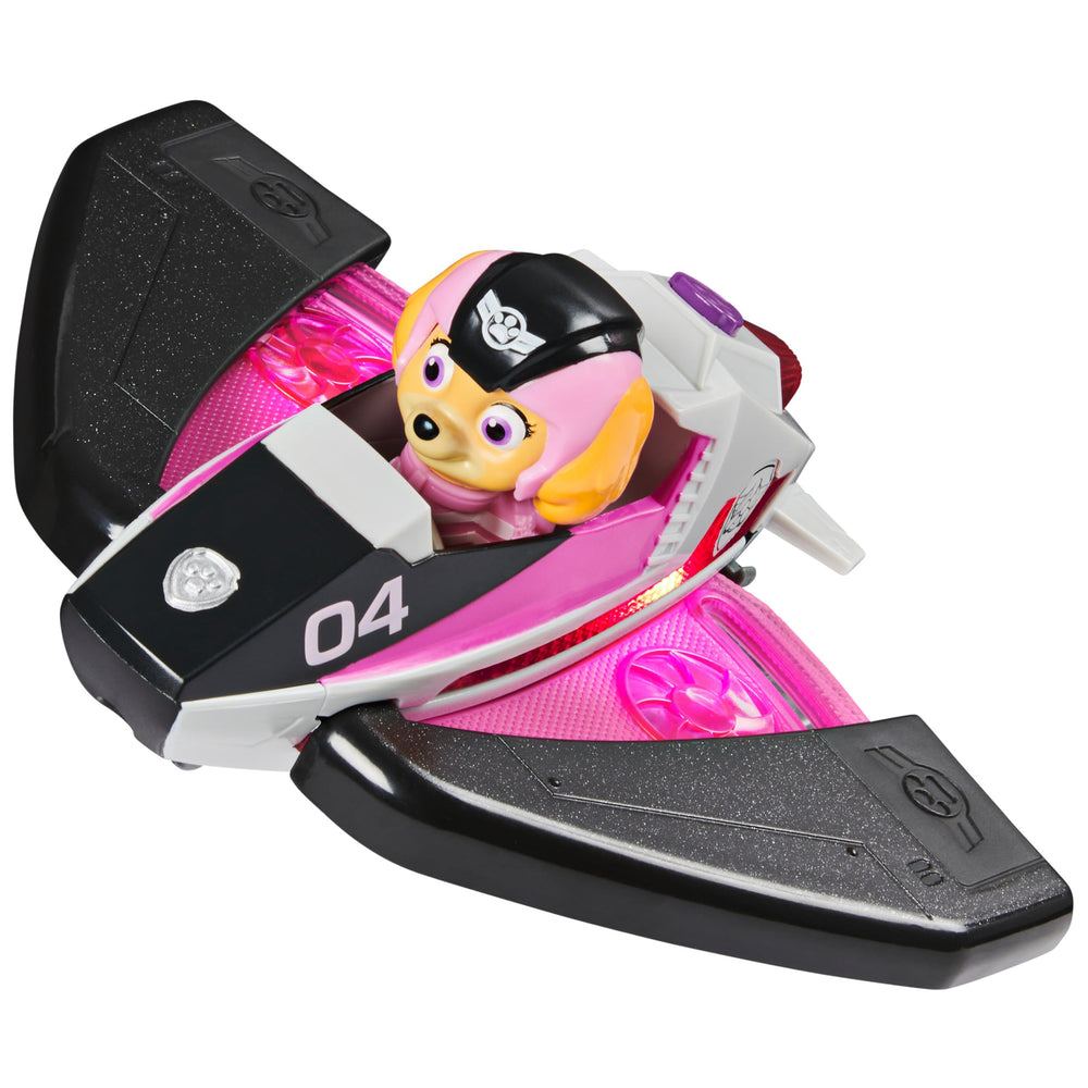 Paw Patrol Jet to the Rescue transforming jet with wings deploying