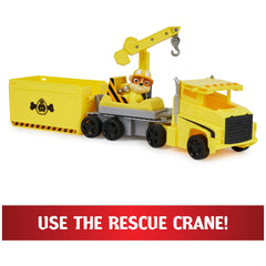 Paw Patrol durable Big Rig playset supports repeated transforming action.