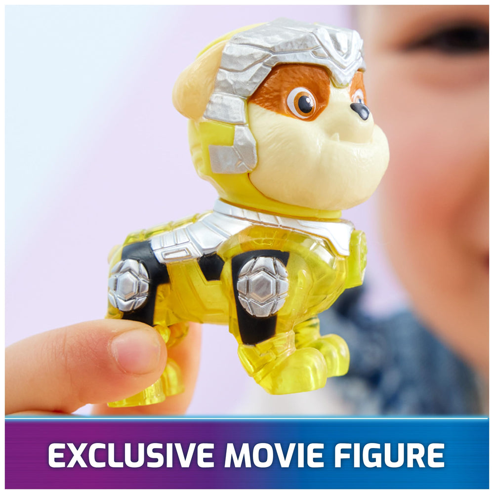 Rubble in movie uniform adds authentic appearance to playtime