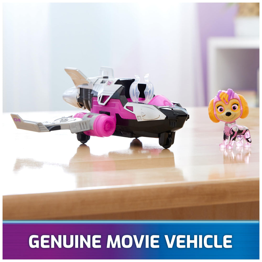 Paw Patrol Skye cockpit lights flash for exciting takeoff simulations