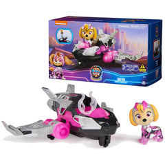 Paw Patrol Skye Mighty Movie rescue jet lights up during pretend missions
