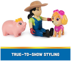 Paw Patrol playtime scene shows kids recreating episodes.