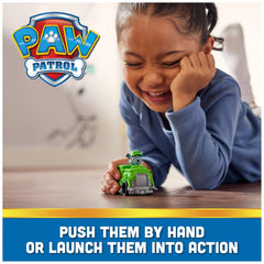 Paw Patrol Pup Squad Racer Marshall toy car for imaginative play and quick rescues.