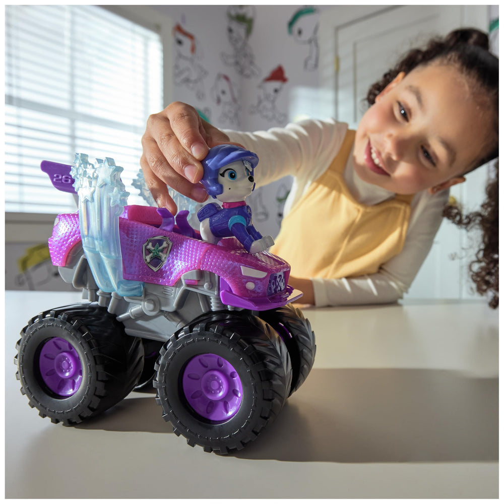Collectible PAW Patrol Rescue Wheels figure and truck invite ongoing adventures.