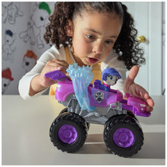 Roxi figure seated inside the truck highlights collectible PAW Patrol play.
