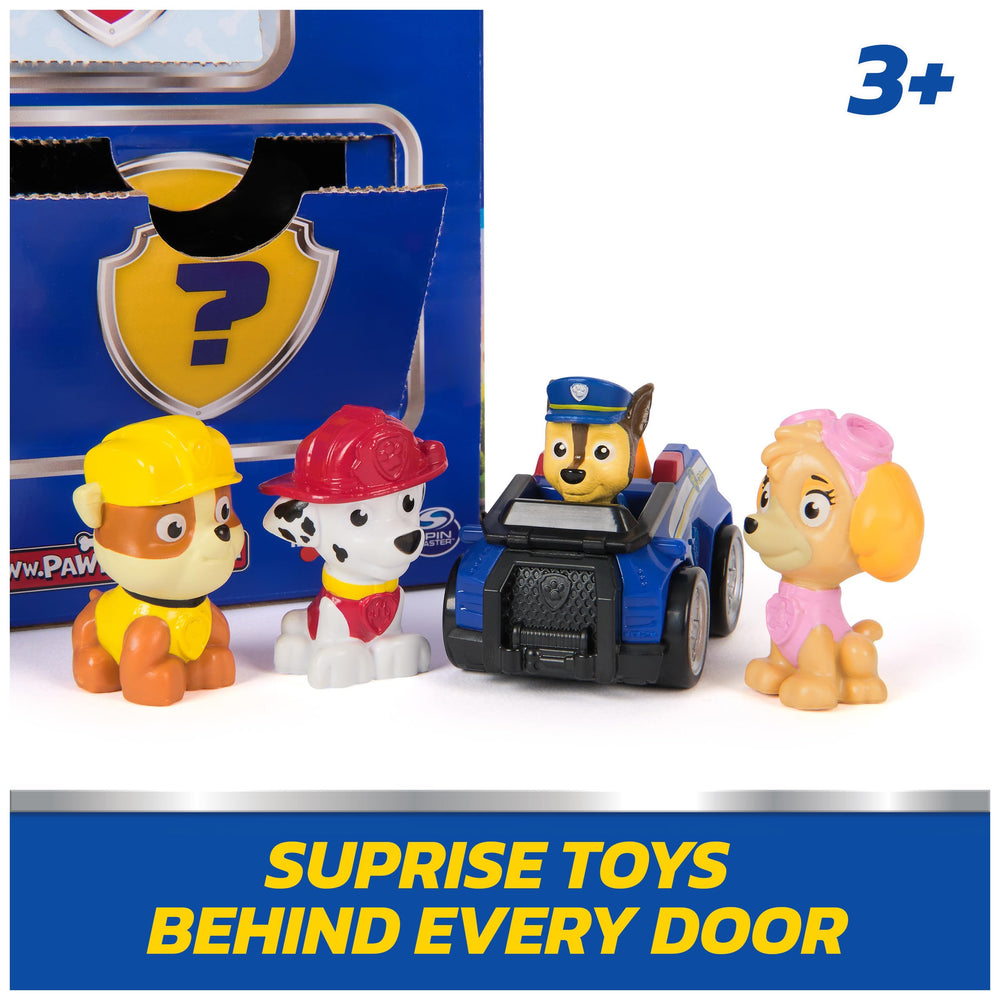 Paw Patrol Rewards Box open doors reveal surprise toys for curious explorers