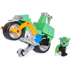 PAW Patrol Rocky Deluxe Vehicle pulls back to wheelie for fast rescue play