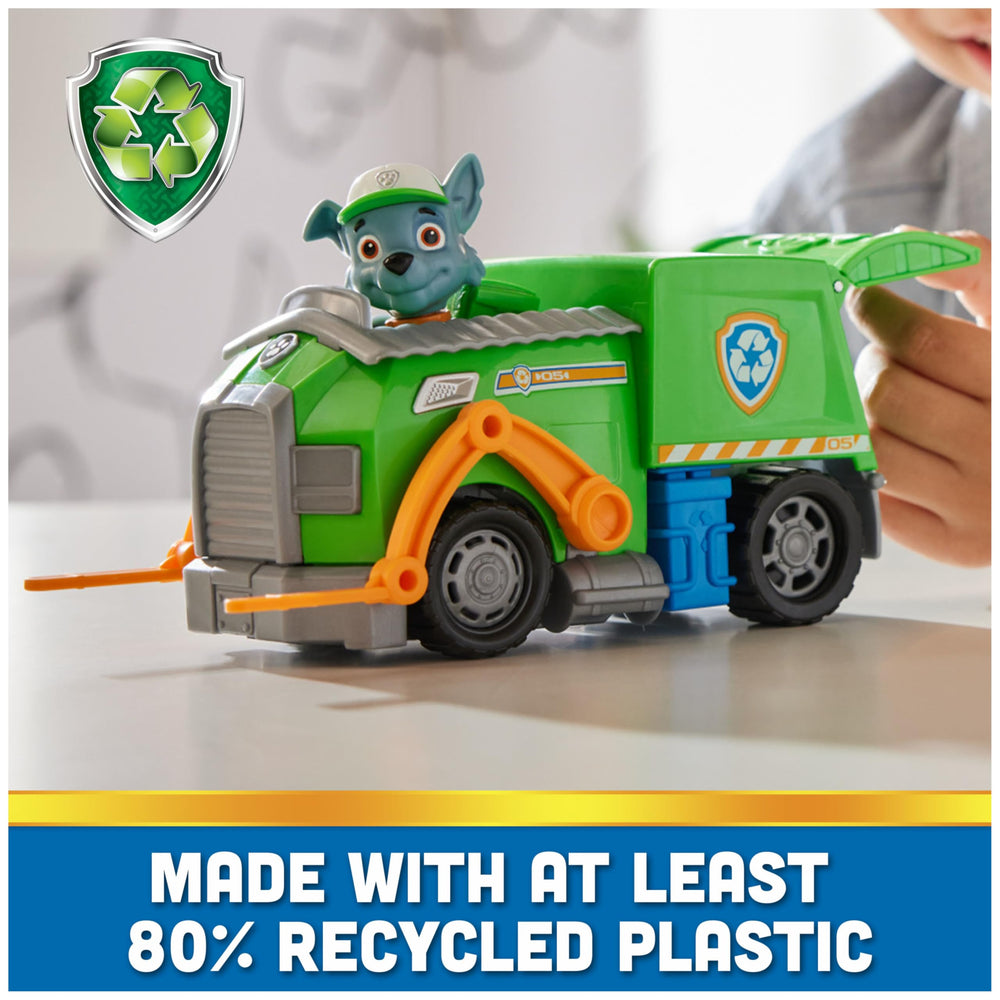 PAW Patrol Rocky figure inside the truck for rescue play